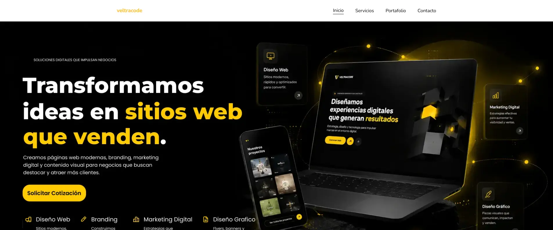 landing page